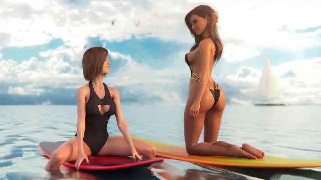 图片[2]-安卓+电脑【欧美SLG/动态】多米诺海滩 全CG画廊Ep.3步-小强游戏