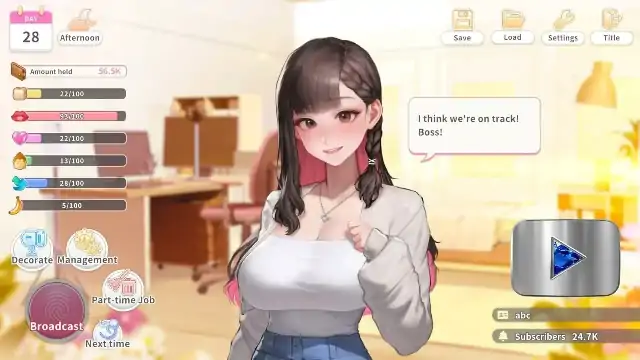 PC电脑【养成SLG/动态/CV】直播开启!Vtuber培训 v1.0.8步-小强游戏